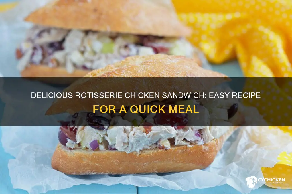 how to make a sandwich out of rotisserie chicken