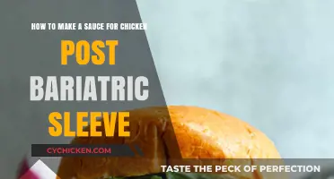 Post-Bariatric Sleeve Chicken Sauce: Easy, Healthy, and Flavorful Recipe