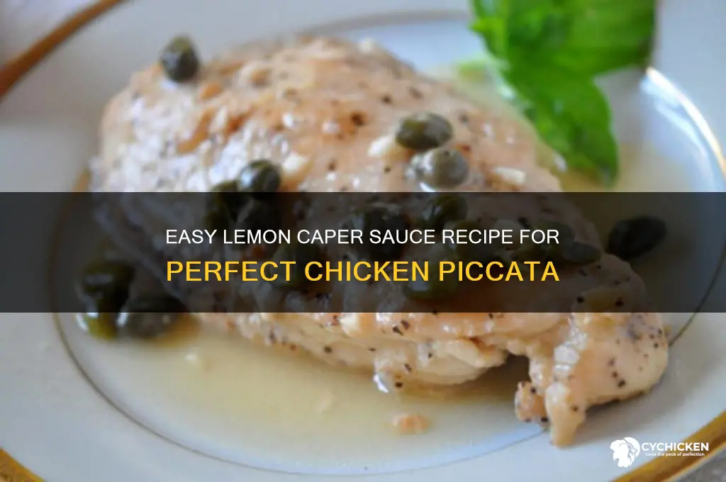 how to make a simple sauce for chicken pikatta