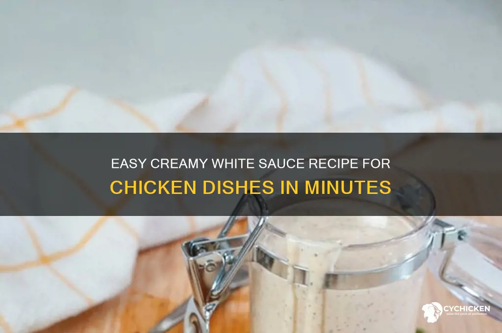 how to make a simple white sauce for chicken