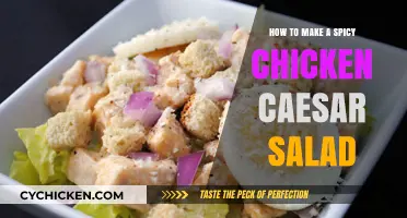 Fiery Twist: Spicy Chicken Caesar Salad Recipe