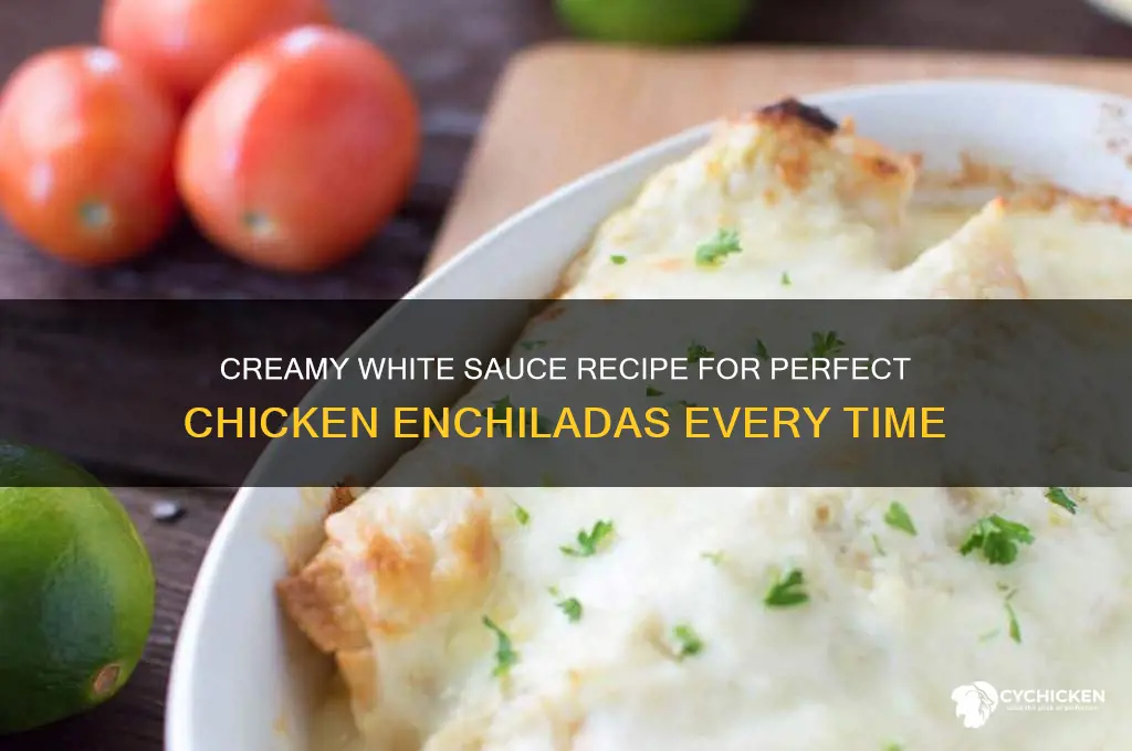 how to make a white sauce for chicken enchiladas
