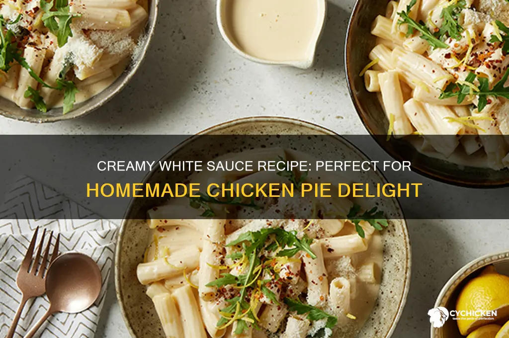 how to make a white sauce for chicken pie