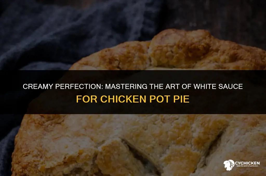 how to make a white sauce for chicken pot pie
