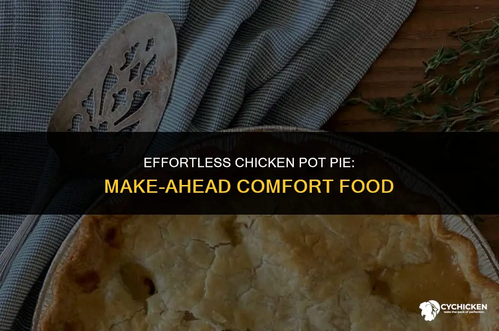 how to make ahead chicken pot pie