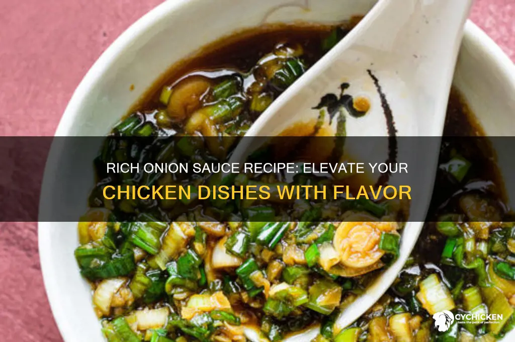 how to make an onion based sauce for chicken