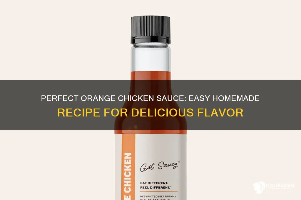 how to make an orange chicken sauce