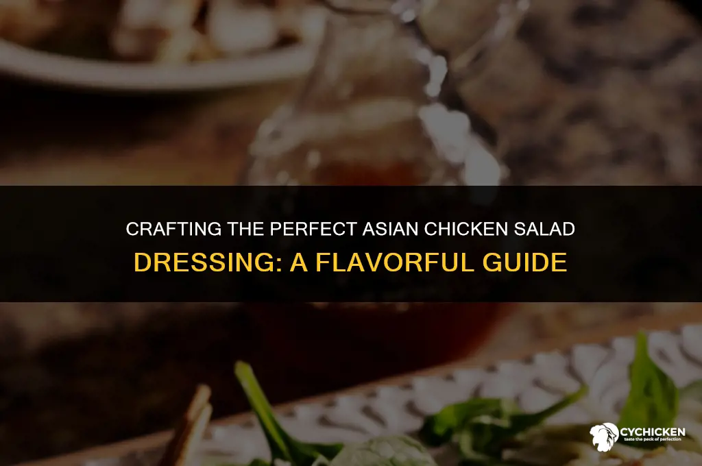 how to make asian chicken salad dressing
