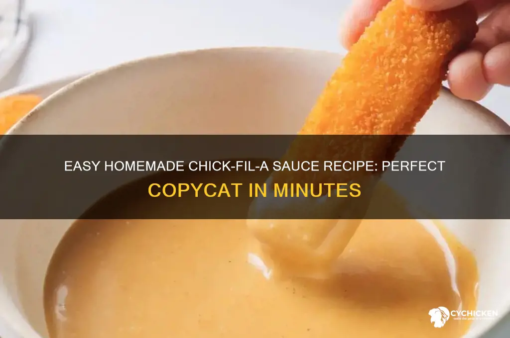 how to make at home chick fil a sauce