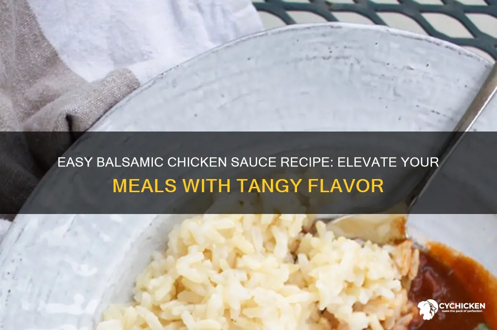 how to make balsamic chicken sauce