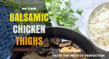 Juicy Balsamic Chicken Thighs: Easy Recipe for Perfect Flavor