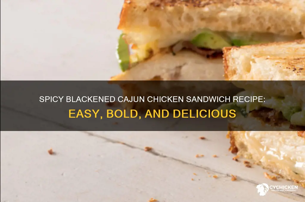 how to make blackened cajun chicken sandwich