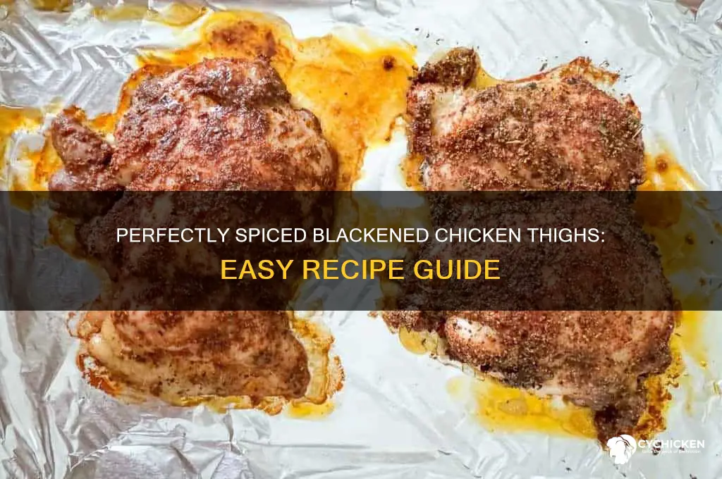 how to make blackened chicken thighs