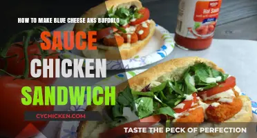 Blue Cheese & Buffalo Sauce Chicken Sandwich: A Spicy, Creamy Delight