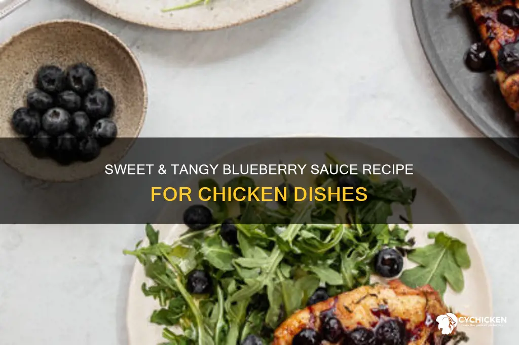 how to make blueberry sauce for chicken
