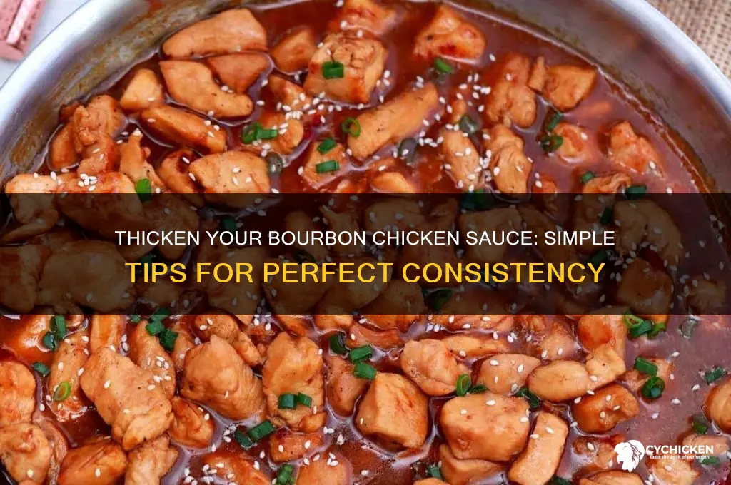 how to make bourbon chicken sauce thick