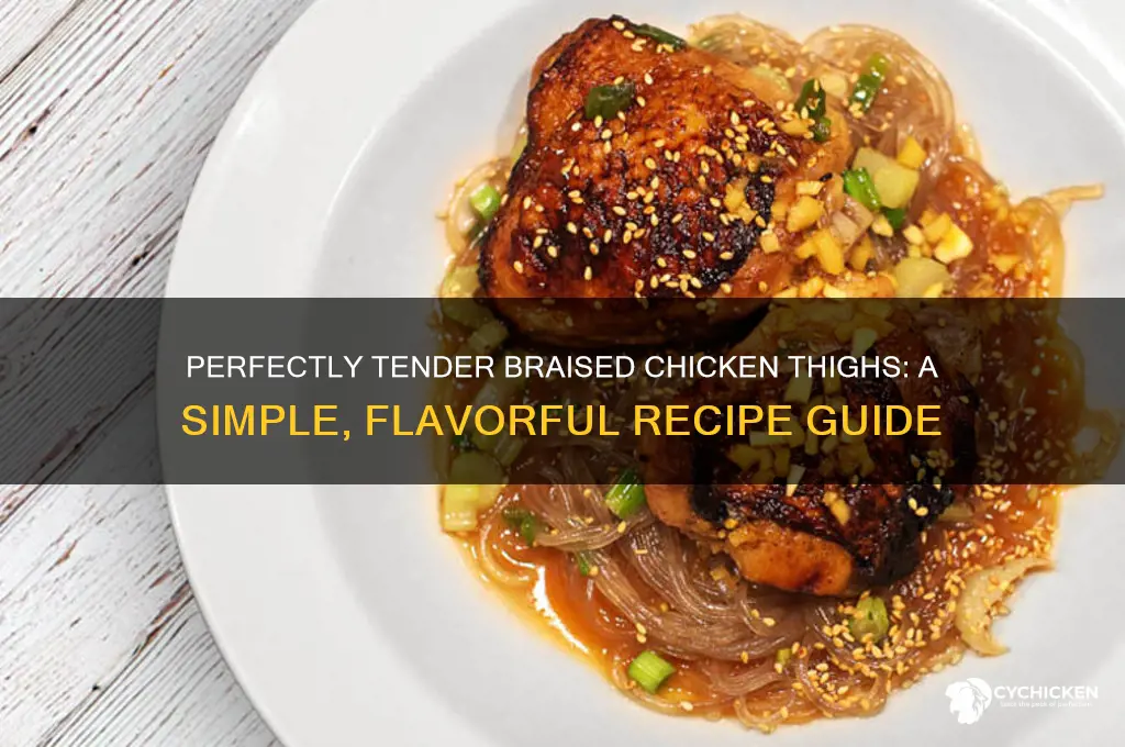 how to make braised chicken thighs