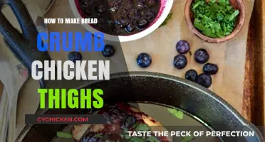 Crispy Bread Crumb Chicken Thighs: Easy Recipe for Juicy Perfection