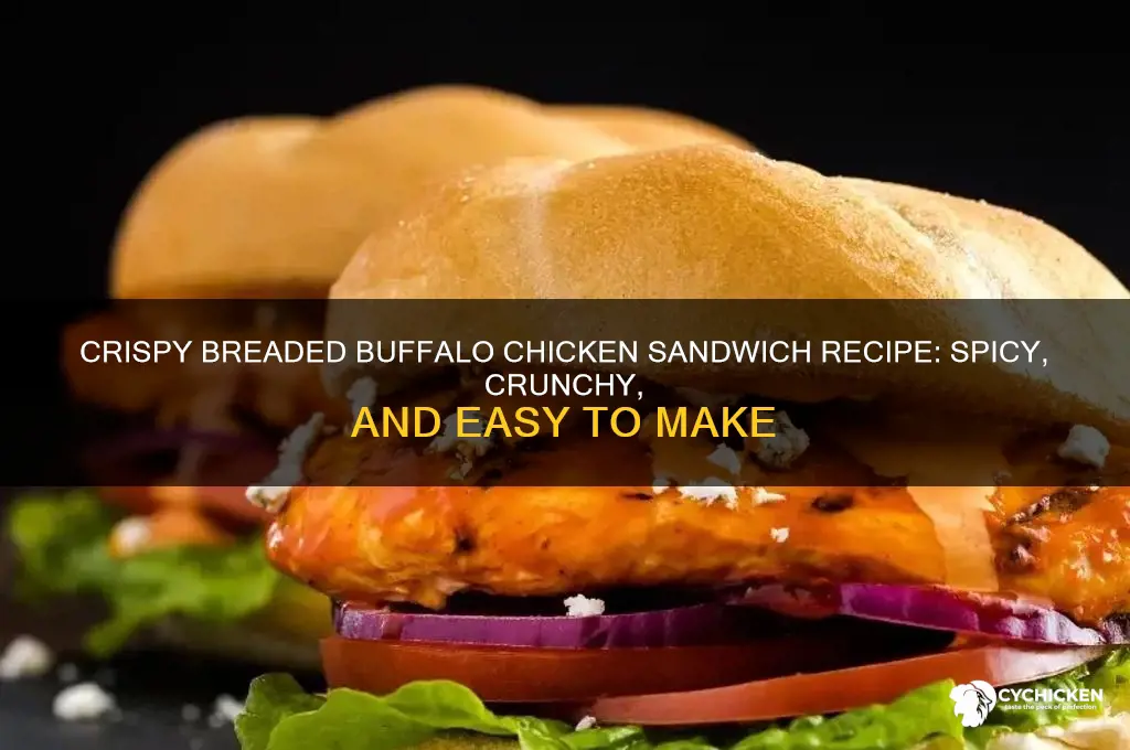 how to make breaded buffalo chicken sandwich