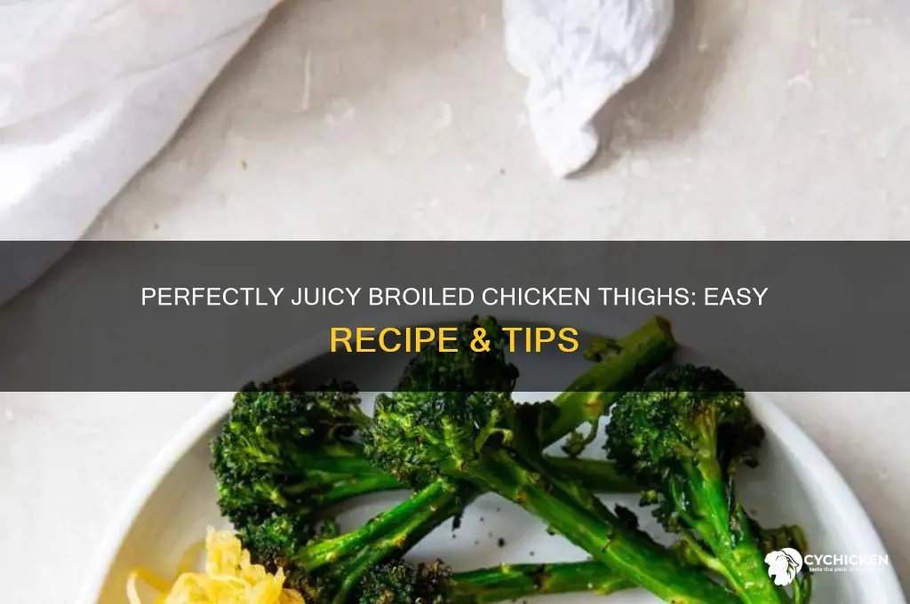 how to make broiled chicken thighs
