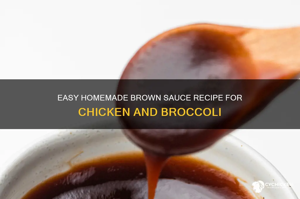 how to make brown sauce for chicken and broccoli