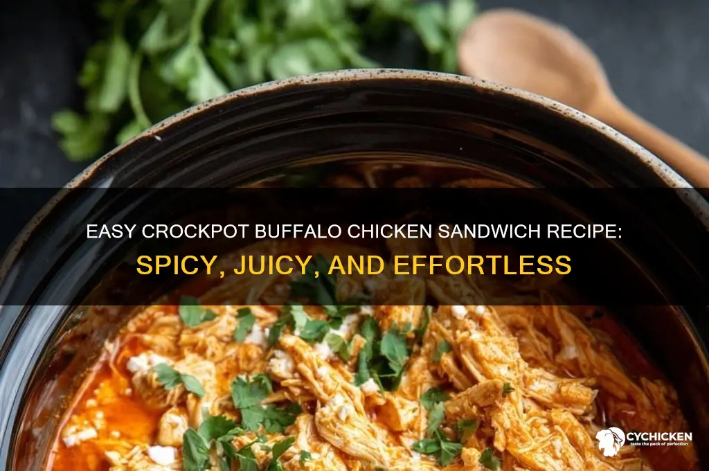 how to make buffalo chicken sandwich in crockpot