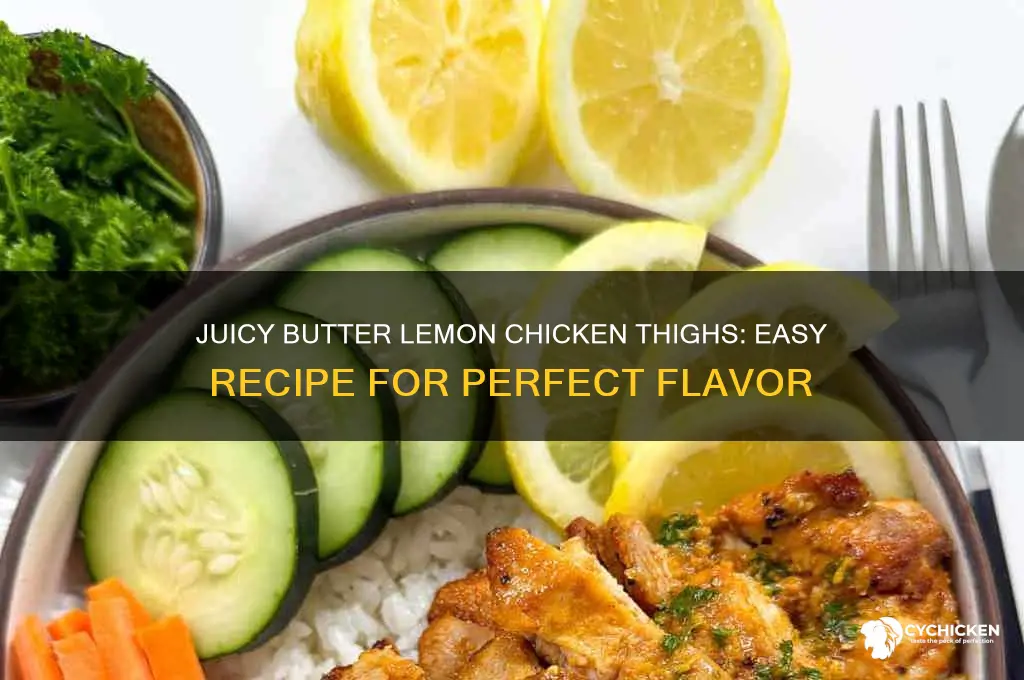 how to make butter lemon chicken thighs