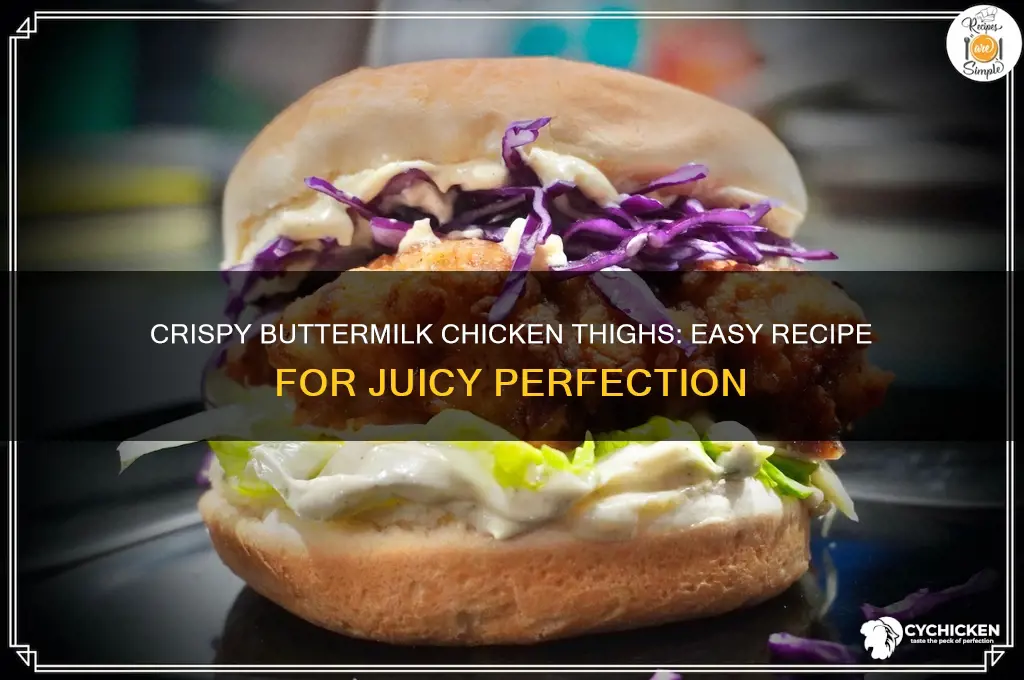 how to make buttermilk chicken thighs