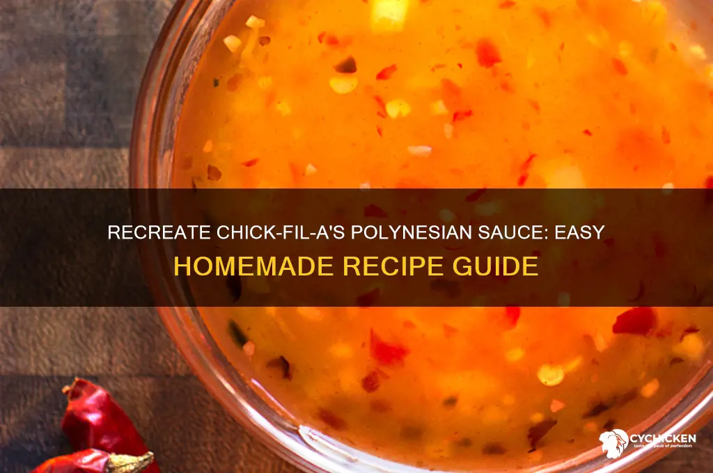 how to make chick fil a polynesian sauce at home