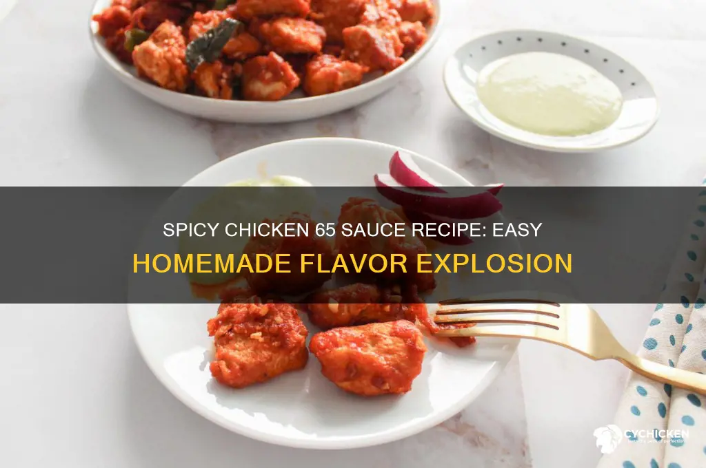 how to make chicken 65 sauce