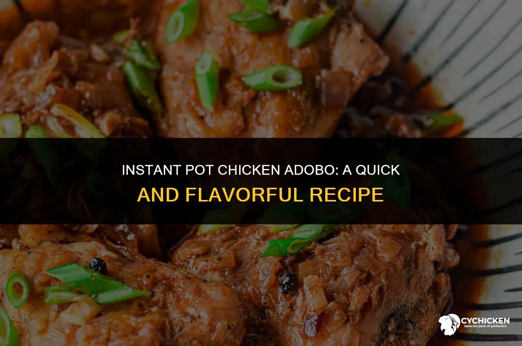how to make chicken adobo in instant pot