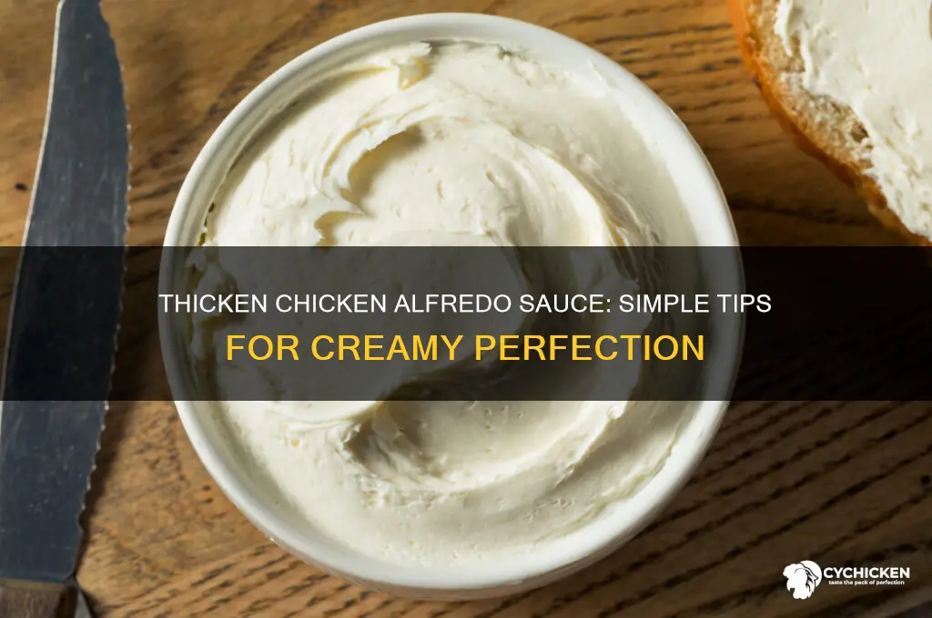 how to make chicken alfredo sauce thicker