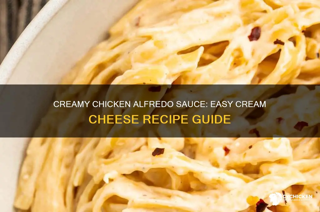 how to make chicken alfredo sauce with cream cheese