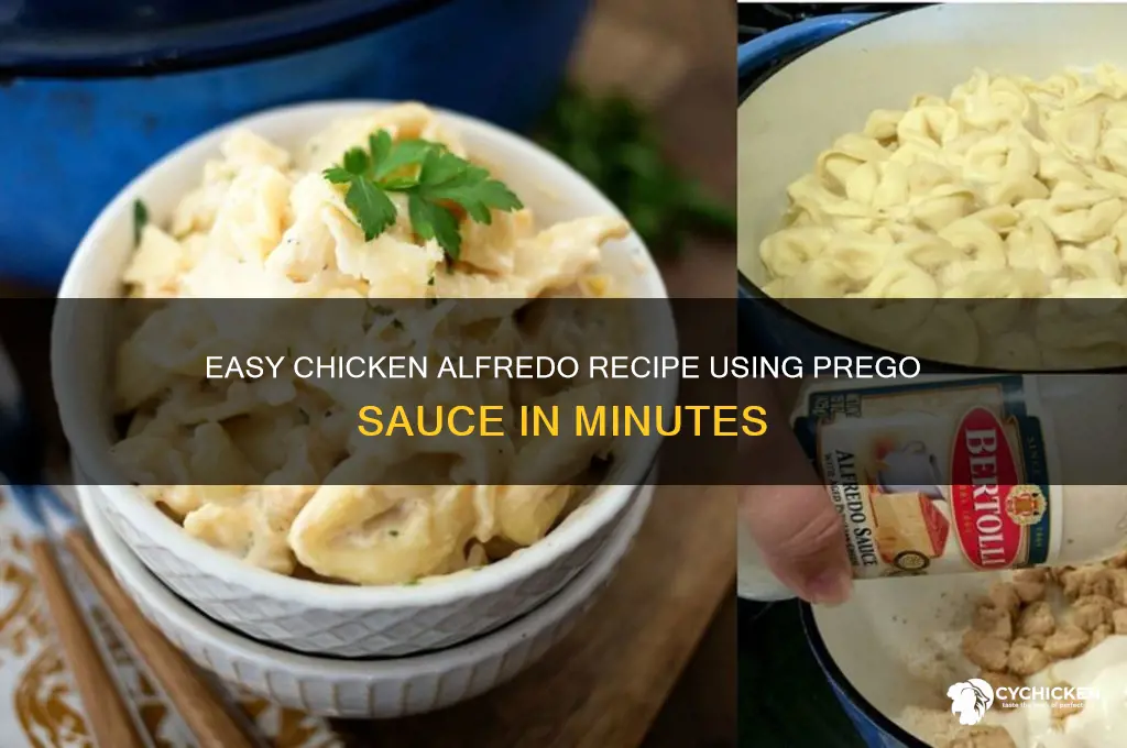 how to make chicken alredo from prego sauce