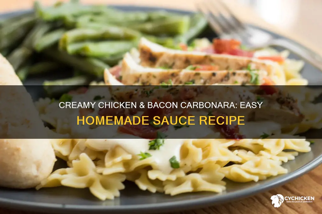 how to make chicken and bacon carbonara sauce