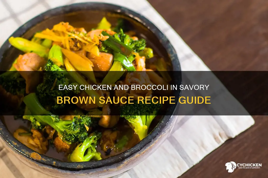 how to make chicken and broccoli in brown sauce
