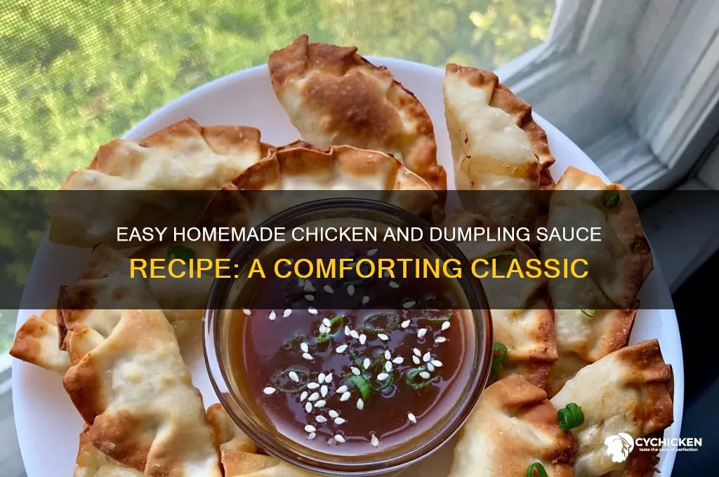 how to make chicken and dumpling sauce