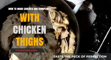 Savory Chicken Thighs and Dumplings: A Hearty Comfort Food Recipe