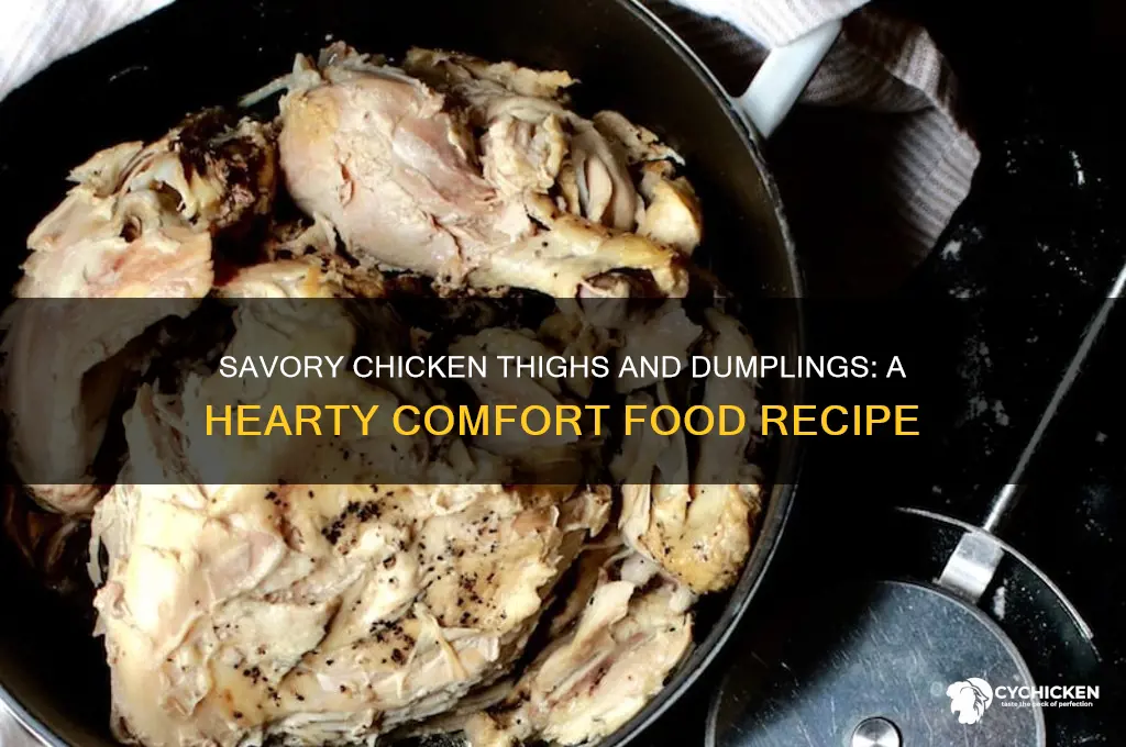 how to make chicken and dumplings with chicken thighs