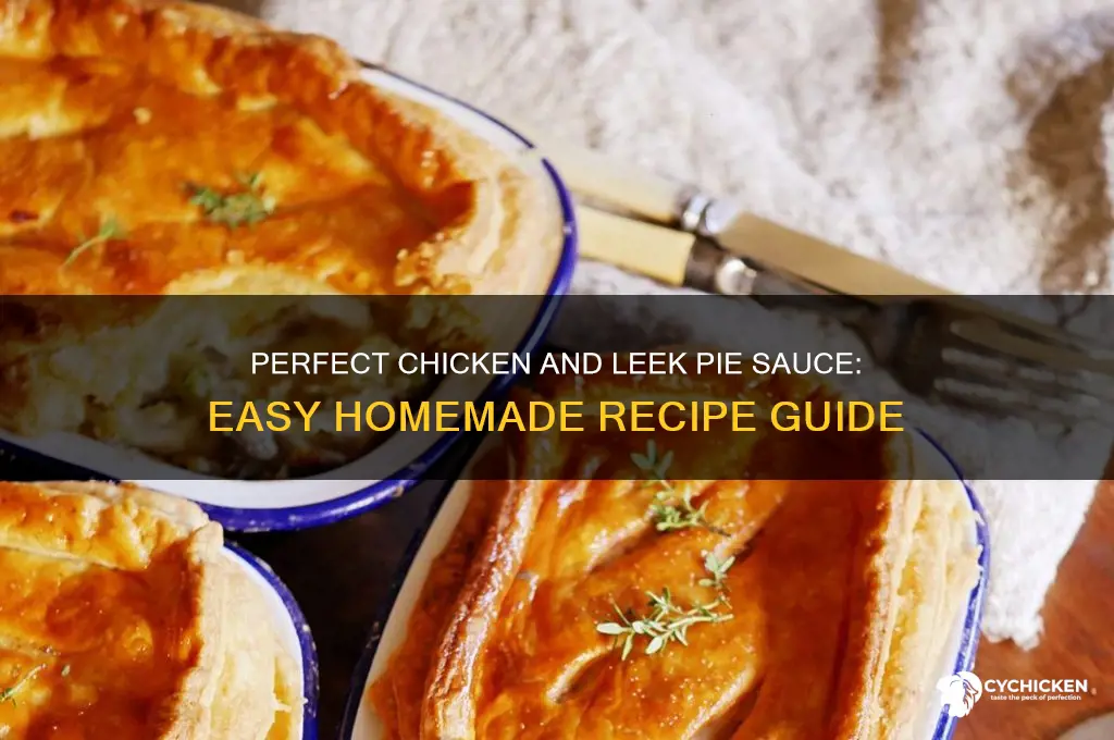 how to make chicken and leek pie sauce