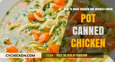 Easy Chicken and Noodle Crock Pot Delight with Canned Chicken