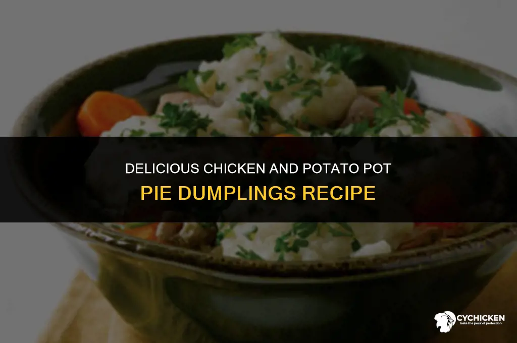 how to make chicken and potato pot pie dumplings