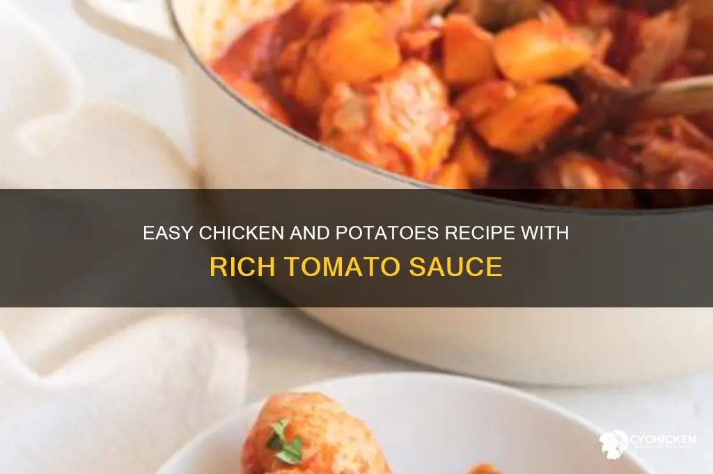 how to make chicken and potatoes with tomato sauce