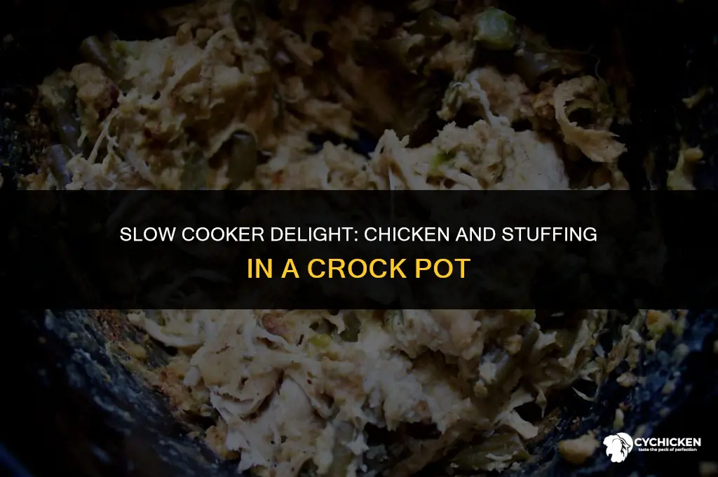 how to make chicken and stuffing in a crock pot