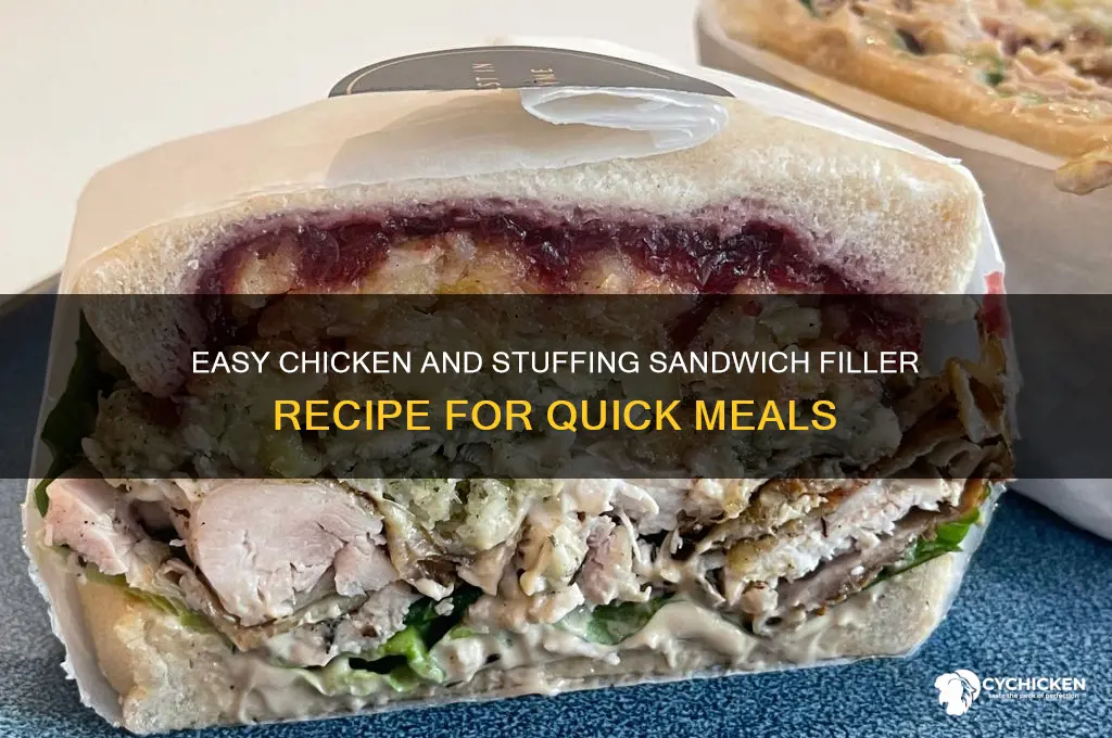 how to make chicken and stuffing sandwich filler
