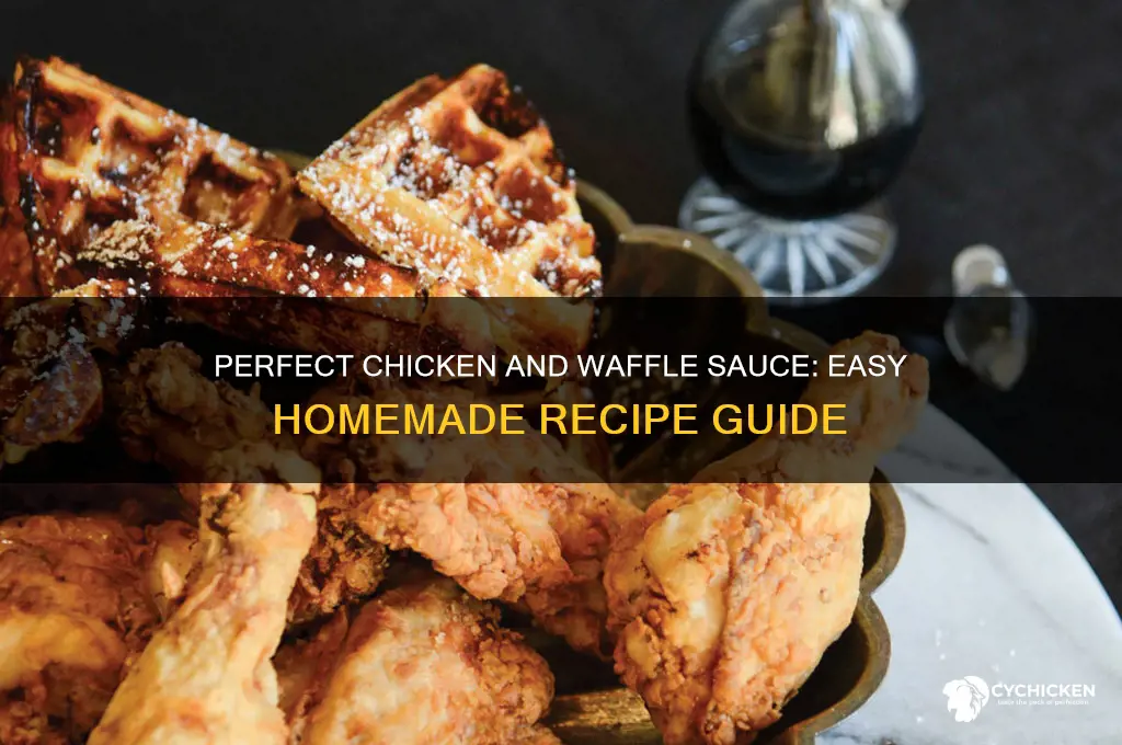 how to make chicken and waffle sauce