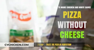 Creamy Chicken White Sauce Pizza: A Cheeseless Delight Recipe