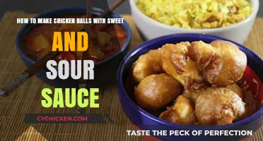 Crispy Chicken Balls with Homemade Sweet and Sour Sauce Recipe