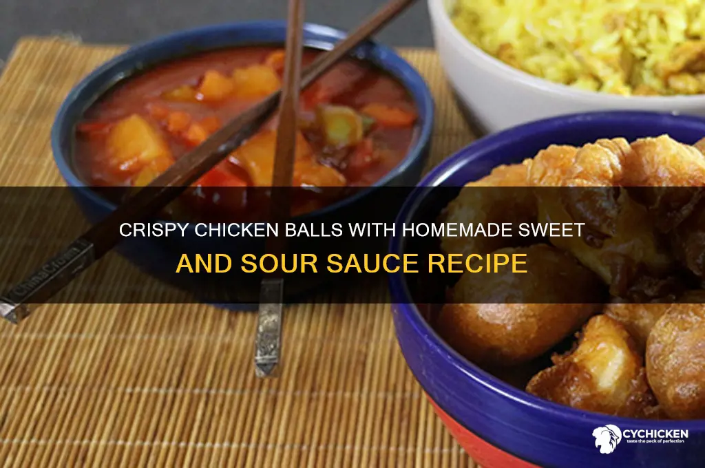 how to make chicken balls with sweet and sour sauce
