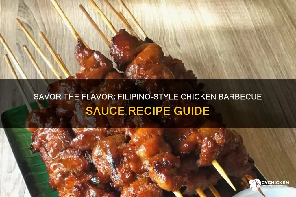 how to make chicken barbecue sauce filipino style
